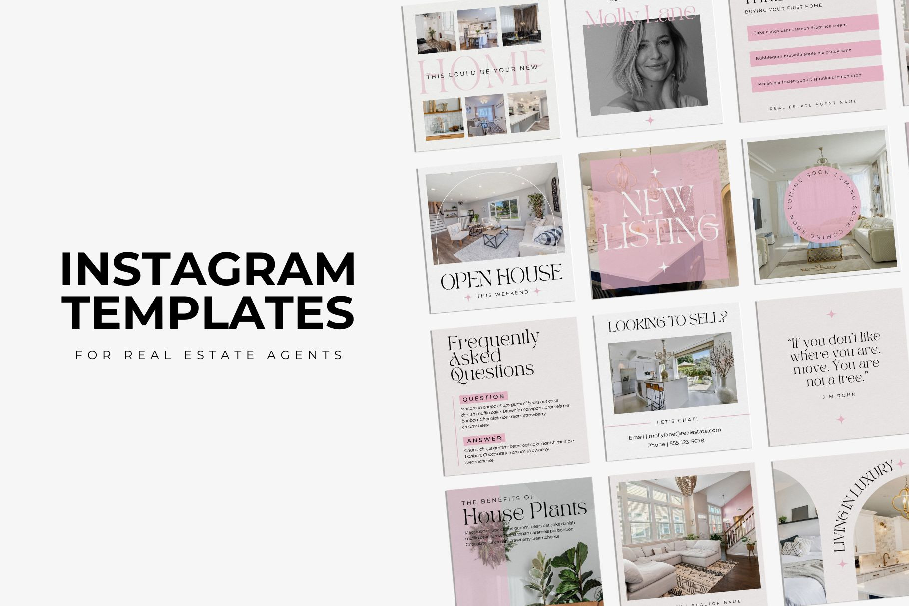 Real Estate Instagram Template Canva | Creative Market