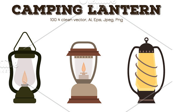 Camping Lantern Vector Illustration Graphic by Gfx_Expert_Team