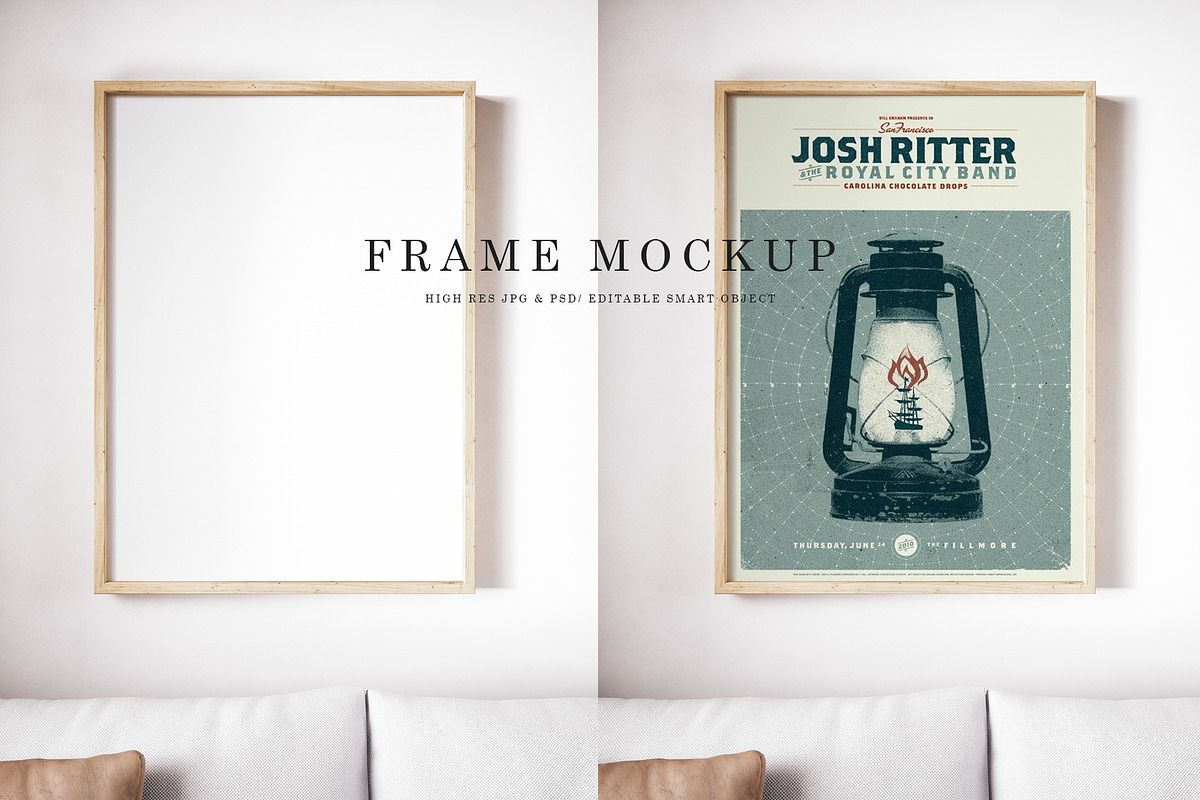 Download Frame Mockup | Creative Photoshop Templates ~ Creative Market