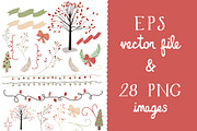 Christmas Doodles | Pre-Designed Illustrator Graphics ~ Creative Market