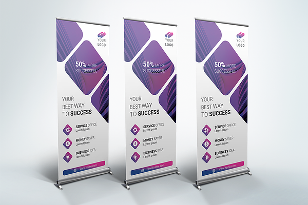 Business Roll Up Banner Creative Photoshop Templates Creative Market