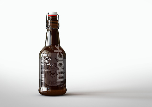 Download Swing Top Flip Top Bottle Mock Up Creative Photoshop Templates Creative Market