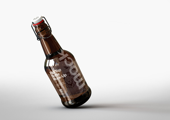 Download Swing Top Flip Top Bottle Mock Up Creative Photoshop Templates Creative Market