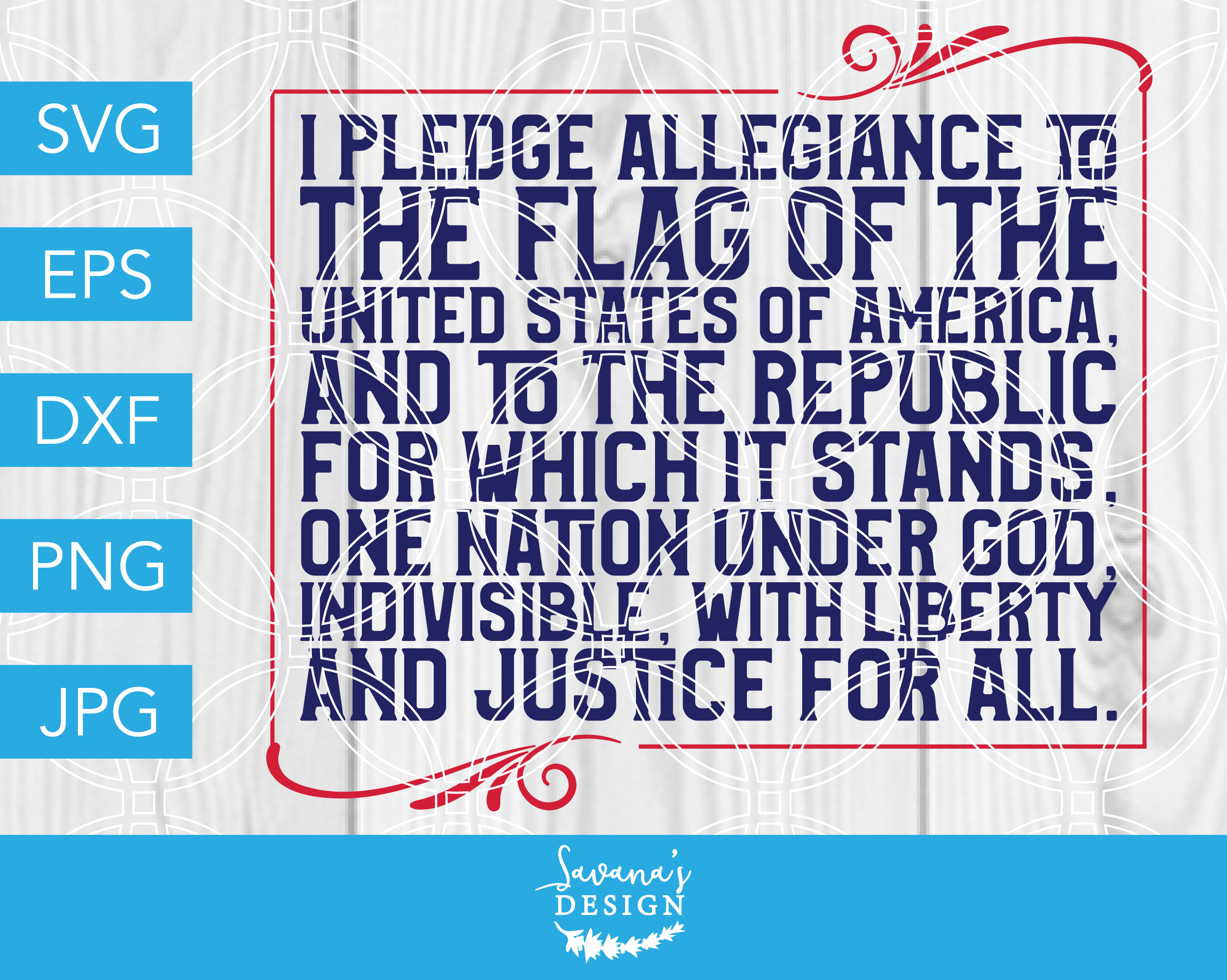 Download Pledge Of Allegiance Svg July 4th Pre Designed Vector Graphics Creative Market