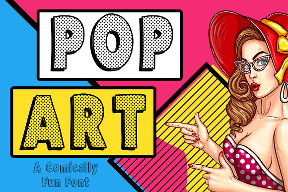 Pop Art Font by 1515AngelStudio · Creative Fabrica