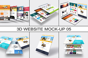 Download 3d Website Mock Up 5 Creative Photoshop Templates Creative Market