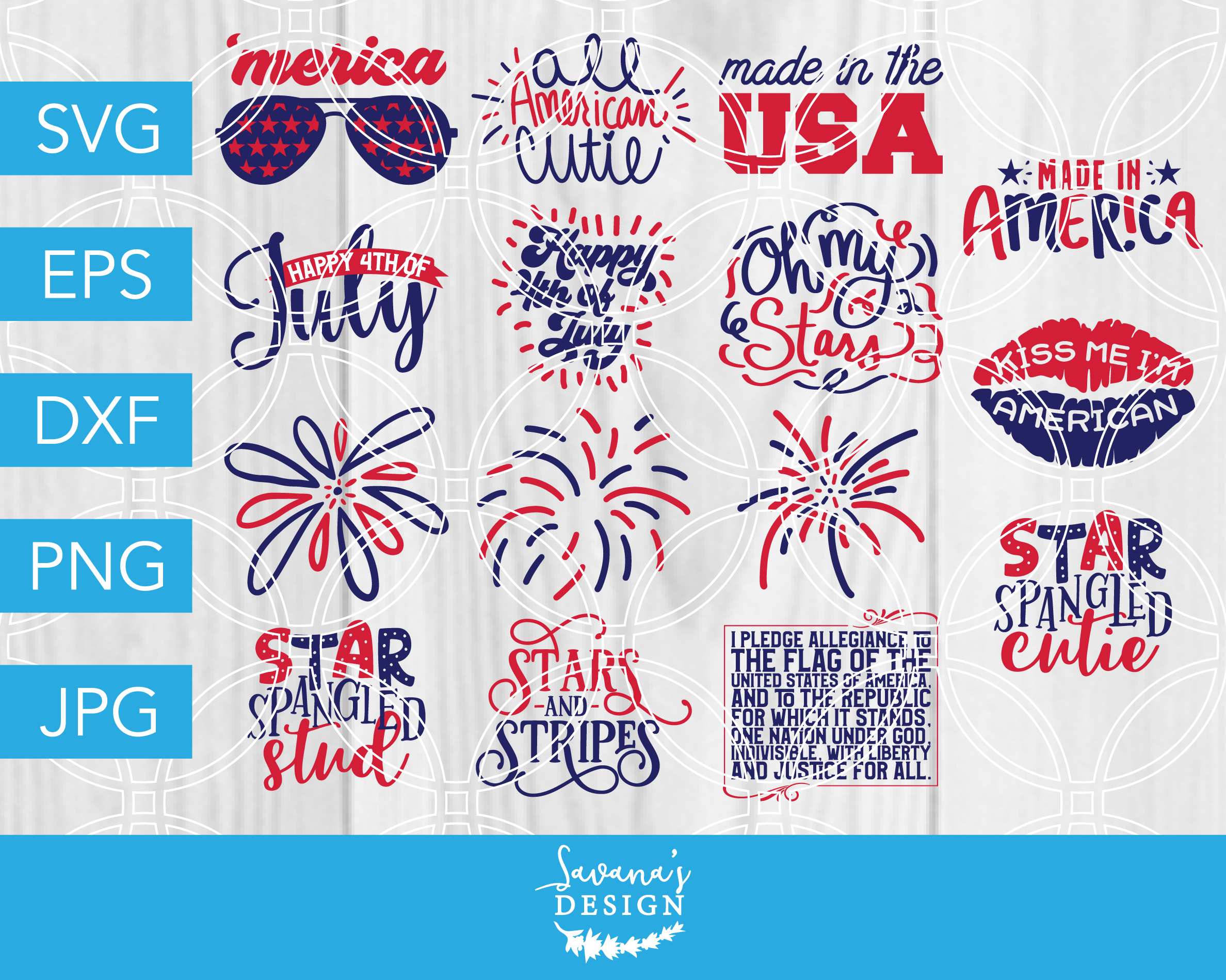 Download 4th Of July Svg Bundle July Fourth Pre Designed Photoshop Graphics Creative Market