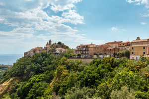 Old town in cosenza province italy stock photo containing belmonte