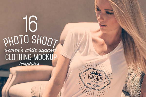 Download 16 Women's White Apparel Mockups | Creative Product ...