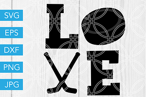 Live Love Hockey Svg Ice Hockey Svg Pre Designed Vector Graphics Creative Market