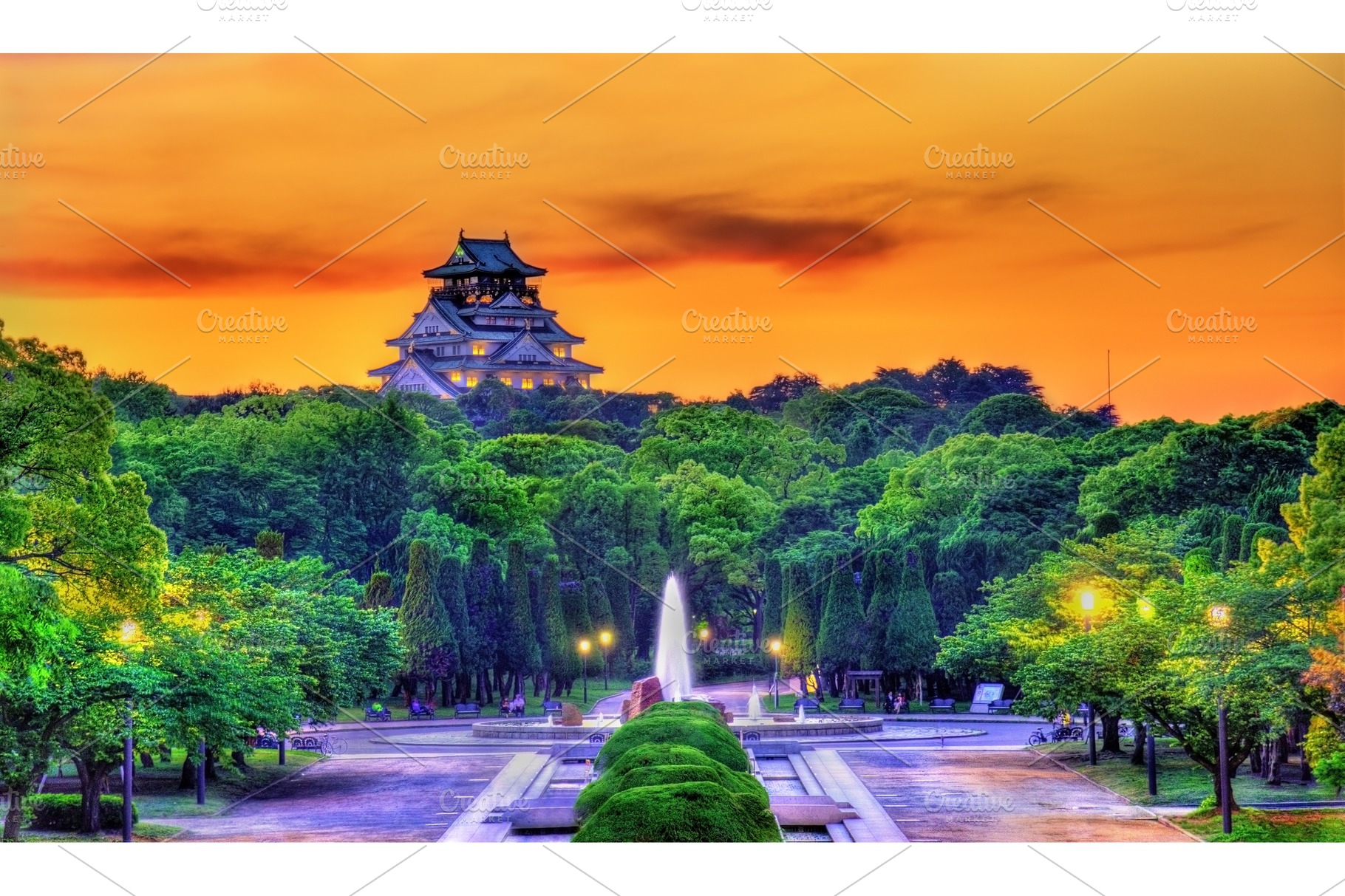 view-of-osaka-castle-park-in-japan-featuring-asia-japan-and-castle