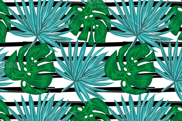 Rainforest Tropical Leaves set | Pre-Designed Photoshop Graphics