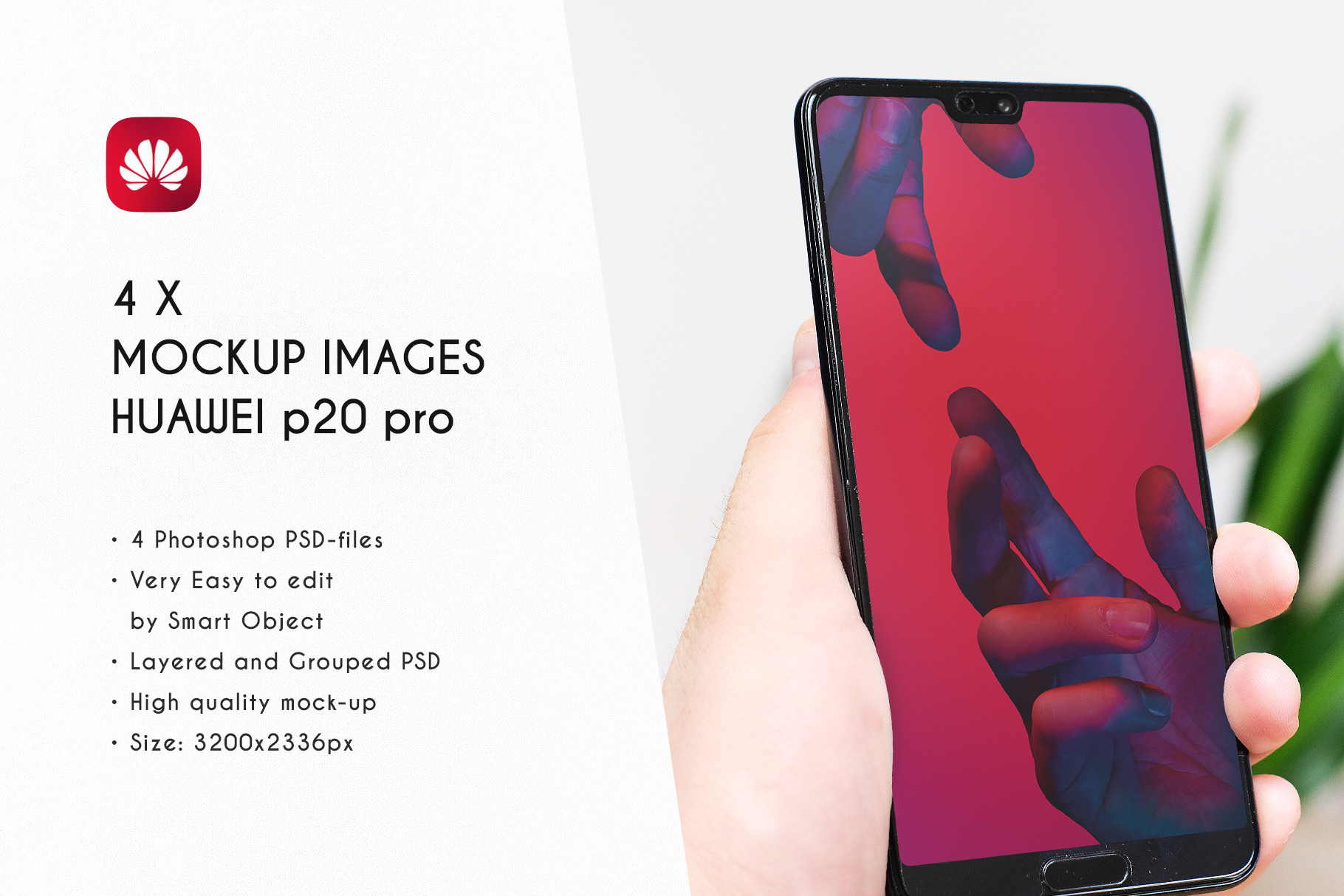 Download 4 Huawei P20 Pro Mockup | Creative Mobile & Web Mockups ~ Creative Market