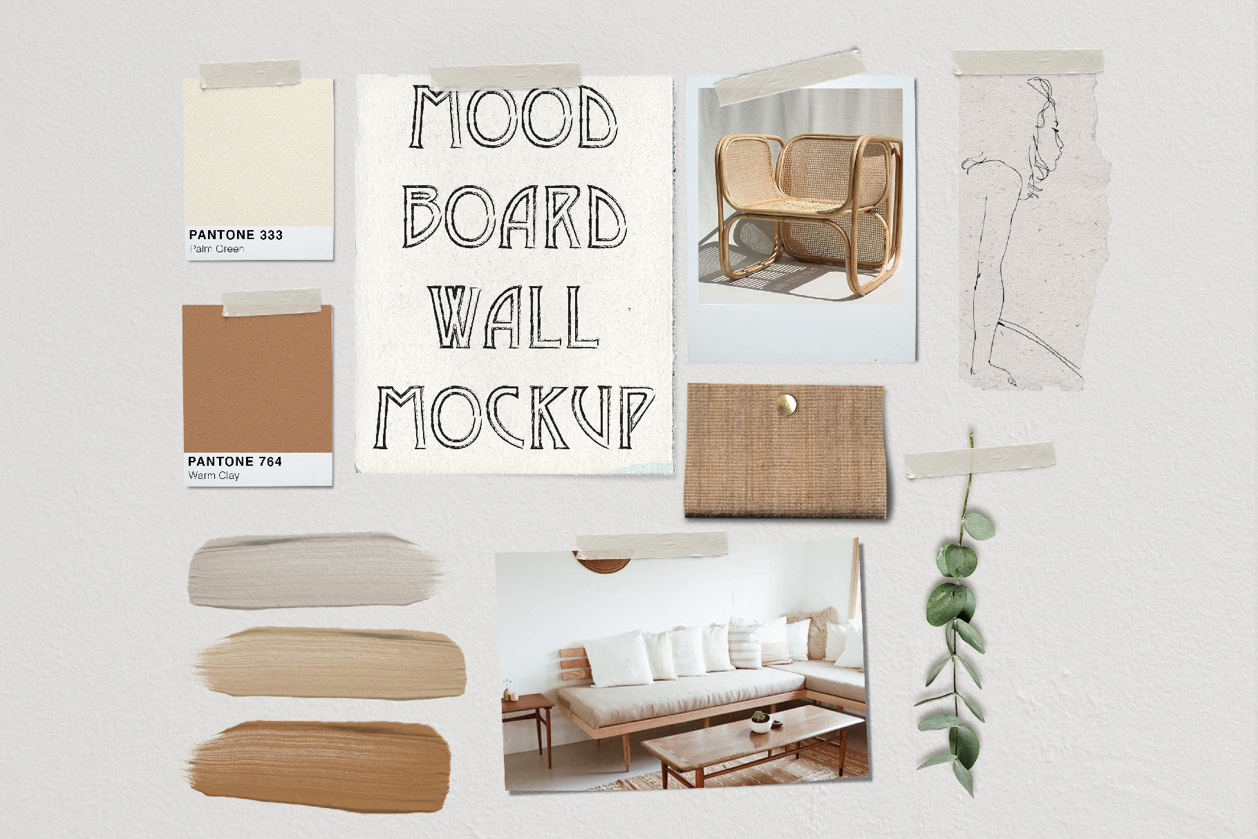 Download Mood Board Wall Mockup - PSD | Creative Photoshop ...