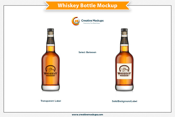 Download Whiskey Bottle Mockup Creative Photoshop Templates Creative Market