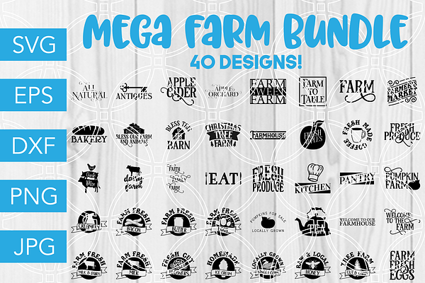 Download Farm Svg Bundle Cricut Silhouette Pre Designed Photoshop Graphics Creative Market 3D SVG Files Ideas | SVG, Paper Crafts, SVG File