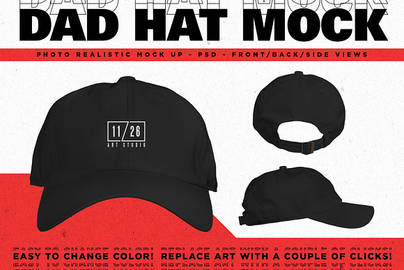 Download Dad Hat Mockup Creative Photoshop Templates Creative Market