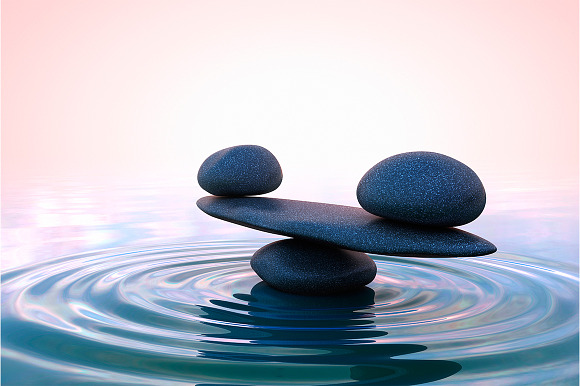 Zen Stones Balance Custom Designed Graphics Creative Market