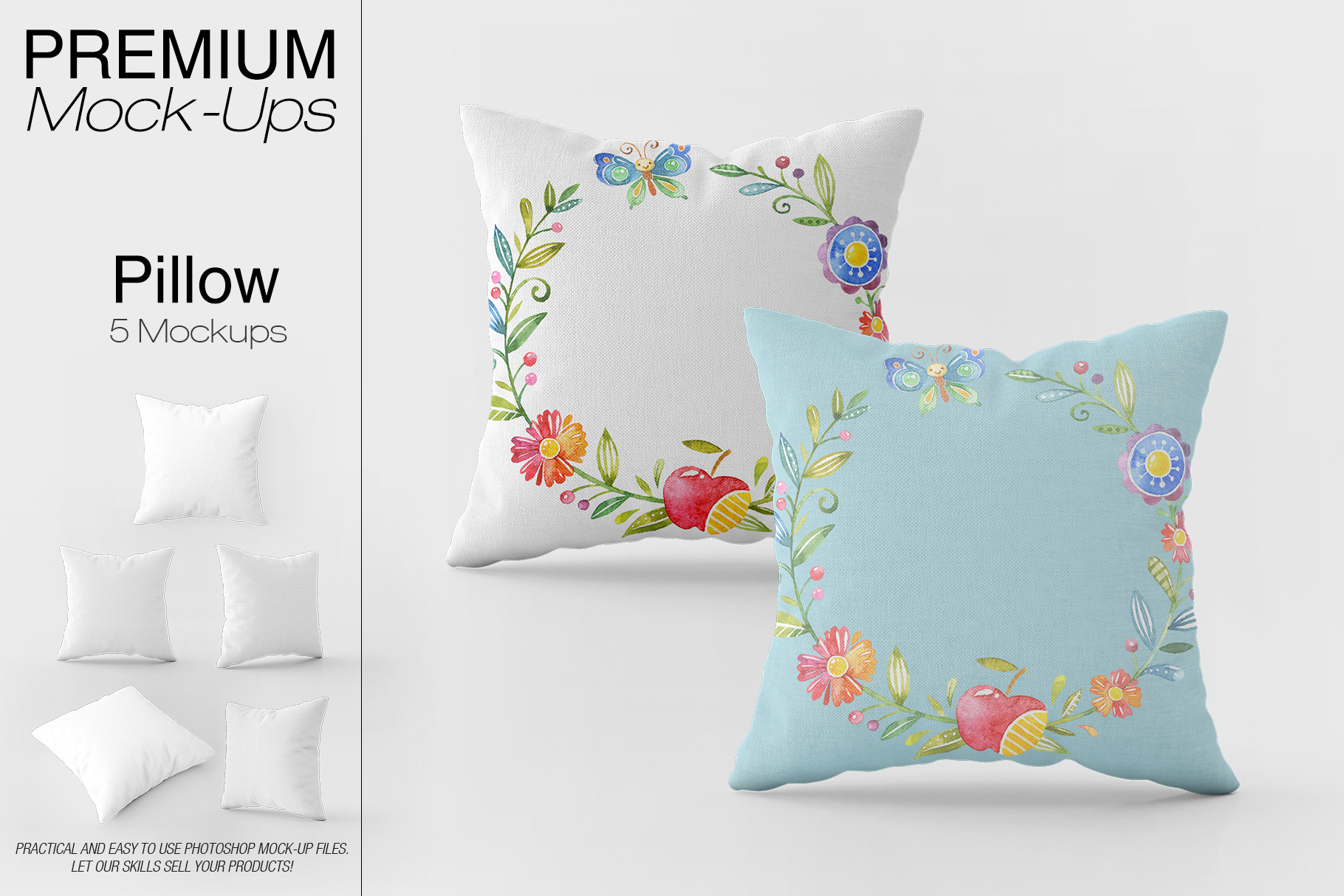 Square Throw Pillow Mockup Product Mockups Creative Market