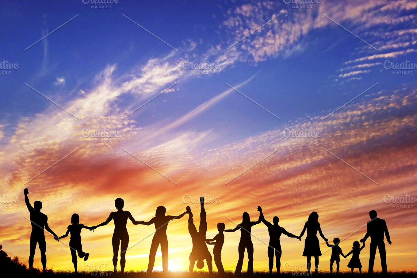 Happy Group Of People Together People Images ~ Creative Market