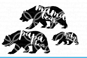 Download Floral Bear Svg Mama Bear Svg Pre Designed Photoshop Graphics Creative Market