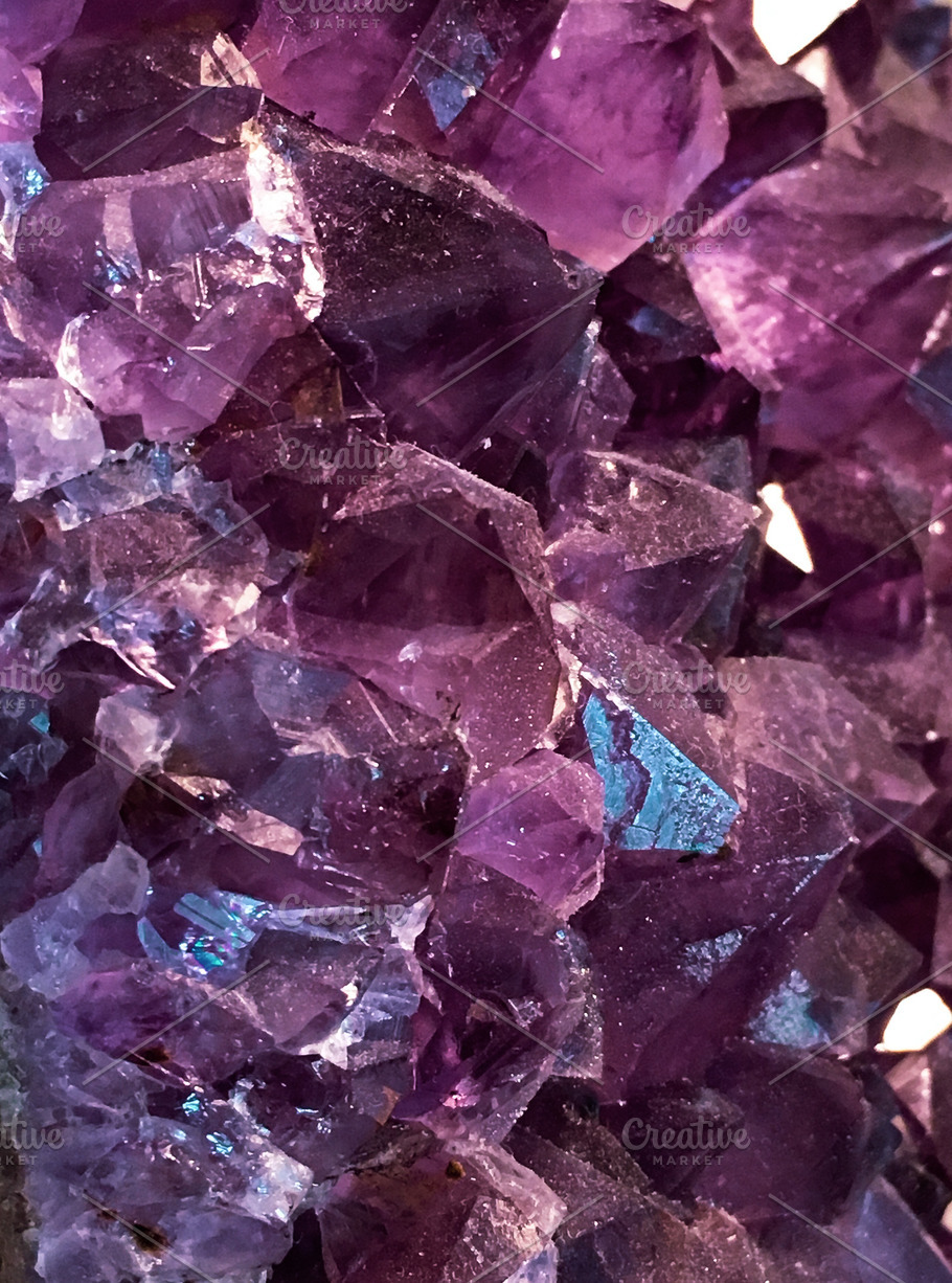 Amethyst Cluster | Abstract Stock Photos ~ Creative Market