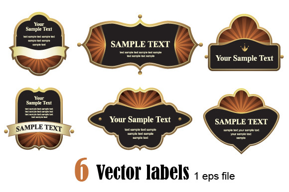 Vector Labels | Illustrator Graphics ~ Creative Market