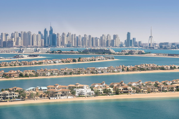 Panorama Of Dubai Marina Uae Containing Dubai Skyline And Landmark High Quality Architecture Stock Photos Creative Market