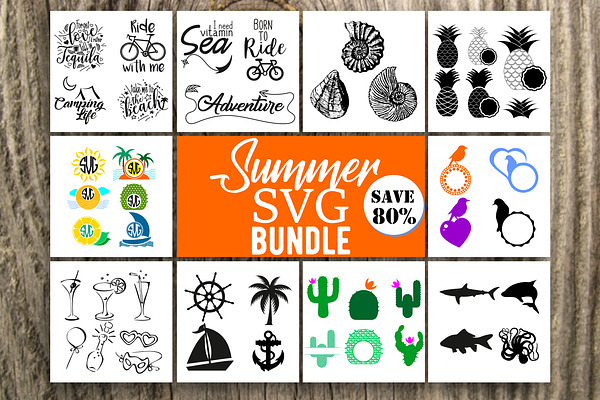 Download Summer Svg Bundle Pre Designed Photoshop Graphics Creative Market PSD Mockup Templates