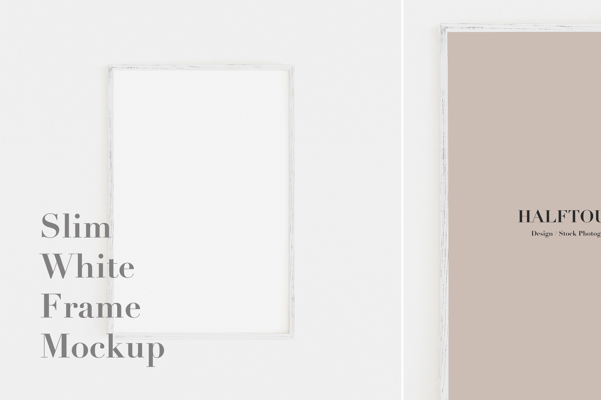 Download Slim White Frame Mockup 2x3 Ratio Pre Designed Photoshop Graphics Creative Market PSD Mockup Templates