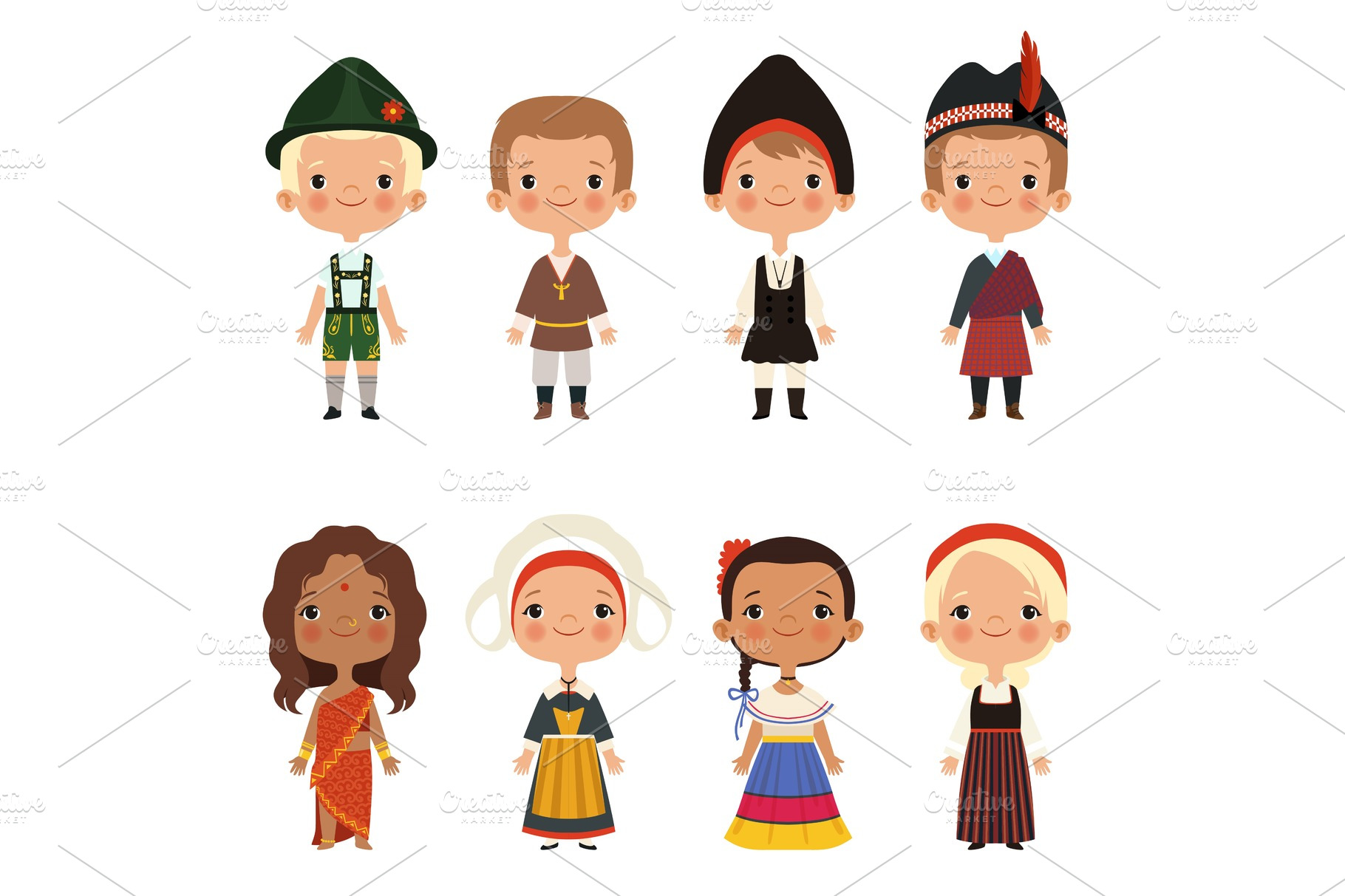 kids-of-different-nationalities-graphics-creative-market