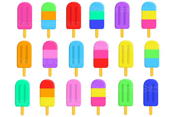 Ice Lolly Clipart Illustrations | Pre-Designed Photoshop Graphics ...