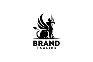 Gryphon Logo Template | Creative Illustrator Templates ~ Creative Market