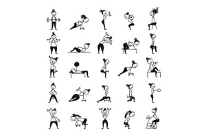 Fitness design, vector illustration | Pre-Designed Illustrator Graphics