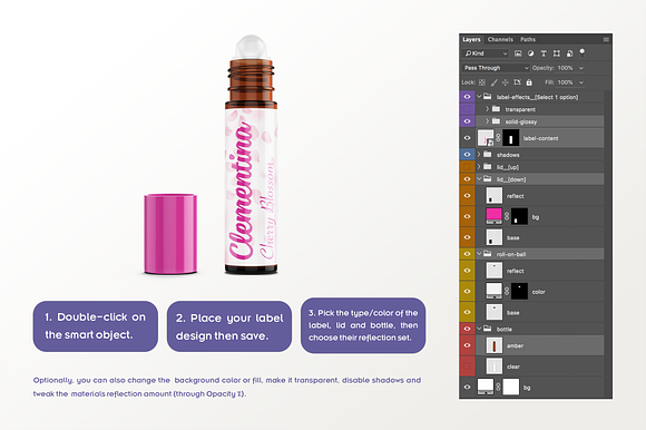 Download Roll On Bottle Mockup V 10ml B Creative Photoshop Templates Creative Market