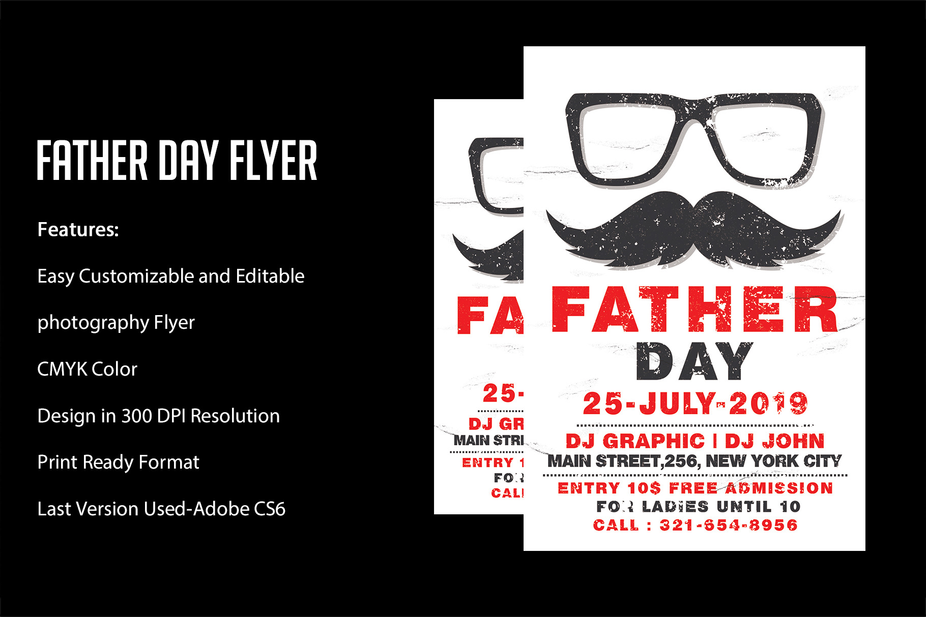 Fathers Day Flyer / Poster | Flyer Templates ~ Creative Market