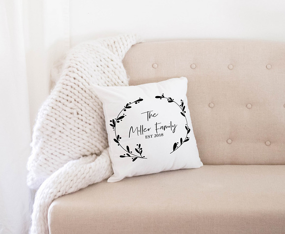 Download Rustic White Pillow Mockup Creative Photoshop Templates Creative Market