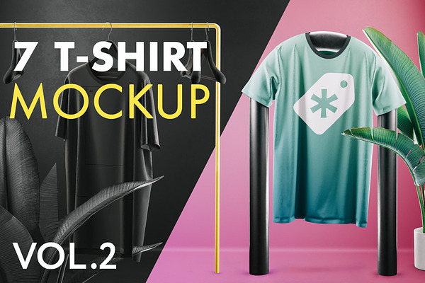 Changeable T-shirt Mockups Bundle | Packaging Mockups