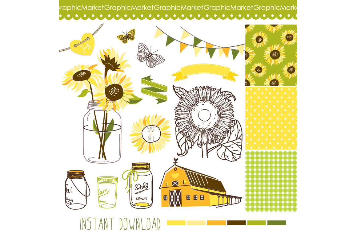 Free Free 58 Sunflower In Mason Jar Svg SVG PNG EPS DXF File