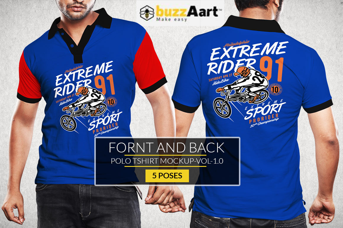 Download Polo Tshirt Mockup Vol 1 0 Creative Photoshop Templates Creative Market