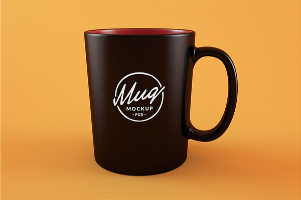 Download Black Coffee Mug Mockup | Creative Photoshop Templates ...