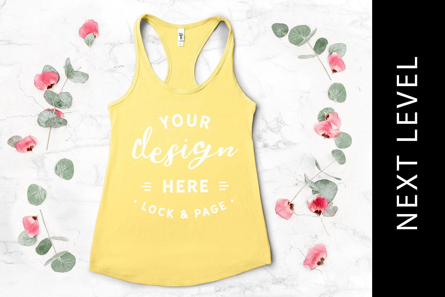 Next Level Yellow Tank Top Mockup Creative Product Mockups Creative Market