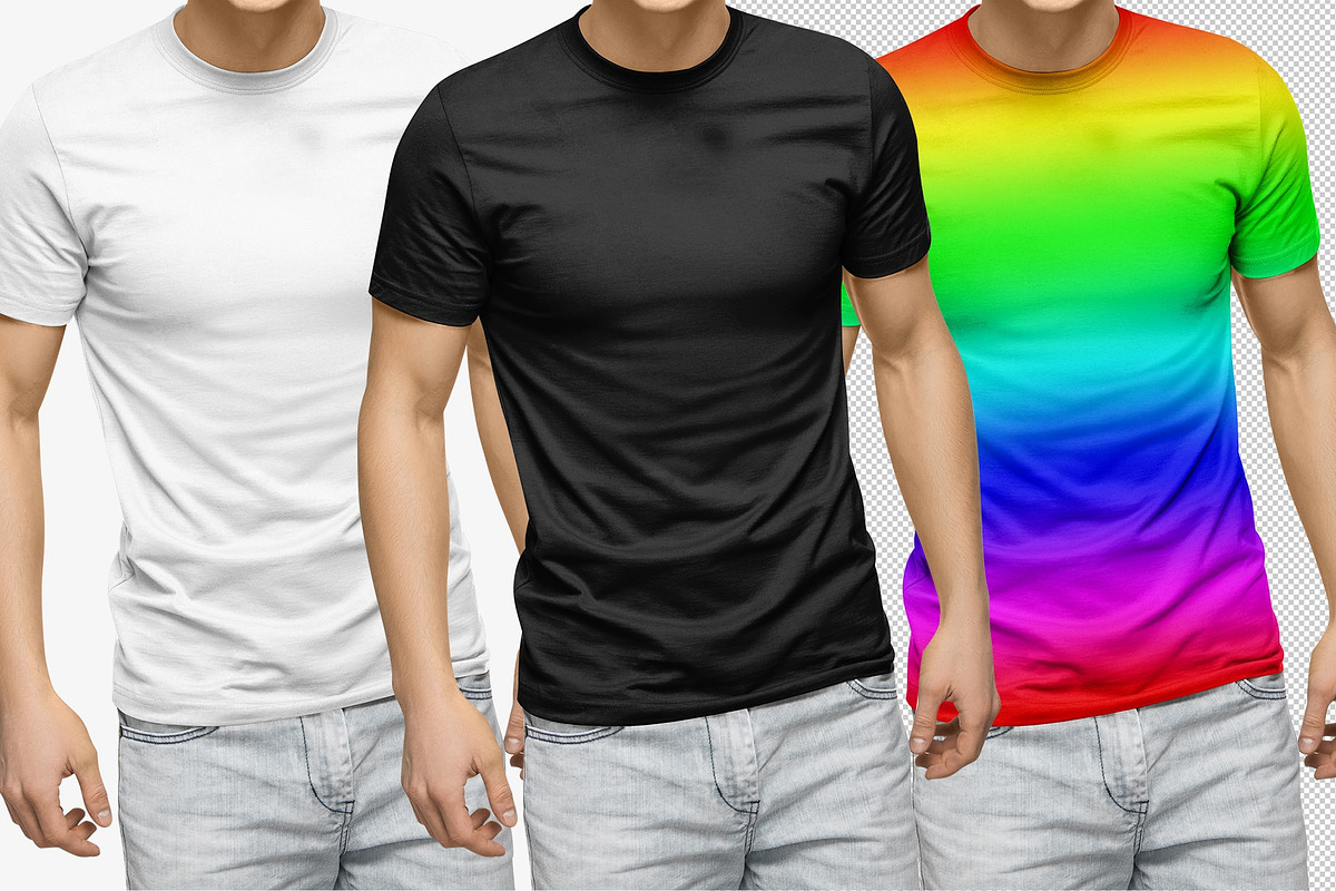 Download Realistic T-Shirt Mock-Up | Creative Photoshop Templates ...