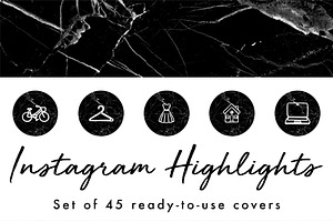 37 Instagram Story Highlight Icons Creative Photoshop Templates Creative Market