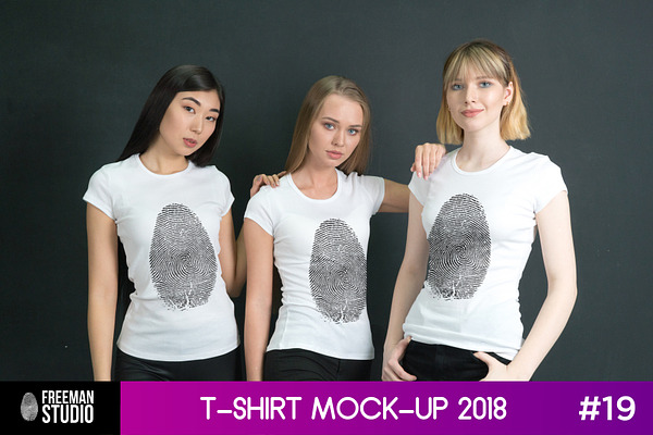 T Shirt Mock Up 2018 19 Creative Photoshop Templates Creative Market