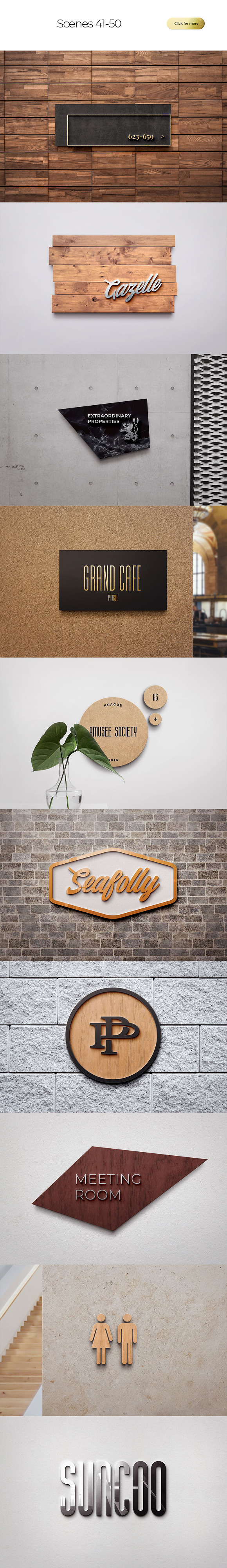 Download Logo Sign Mockup Generator Badge 3d Creative Photoshop Templates Creative Market