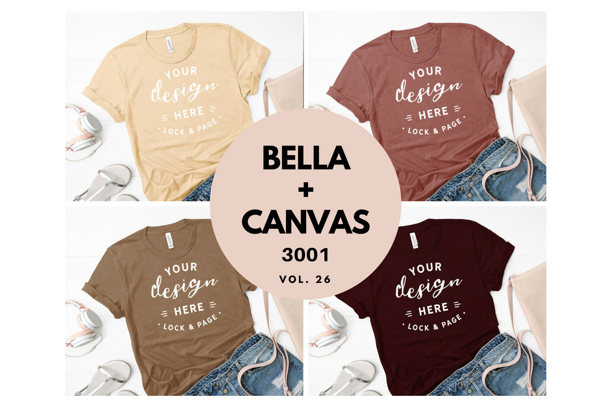 Bella Canvas 3001 26 Mockup Bundle By Color True Royal Bella Canvas