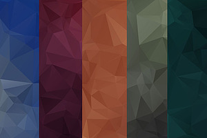 100 Geometric Polygon Backgrounds | Custom-Designed Graphics ~ Creative