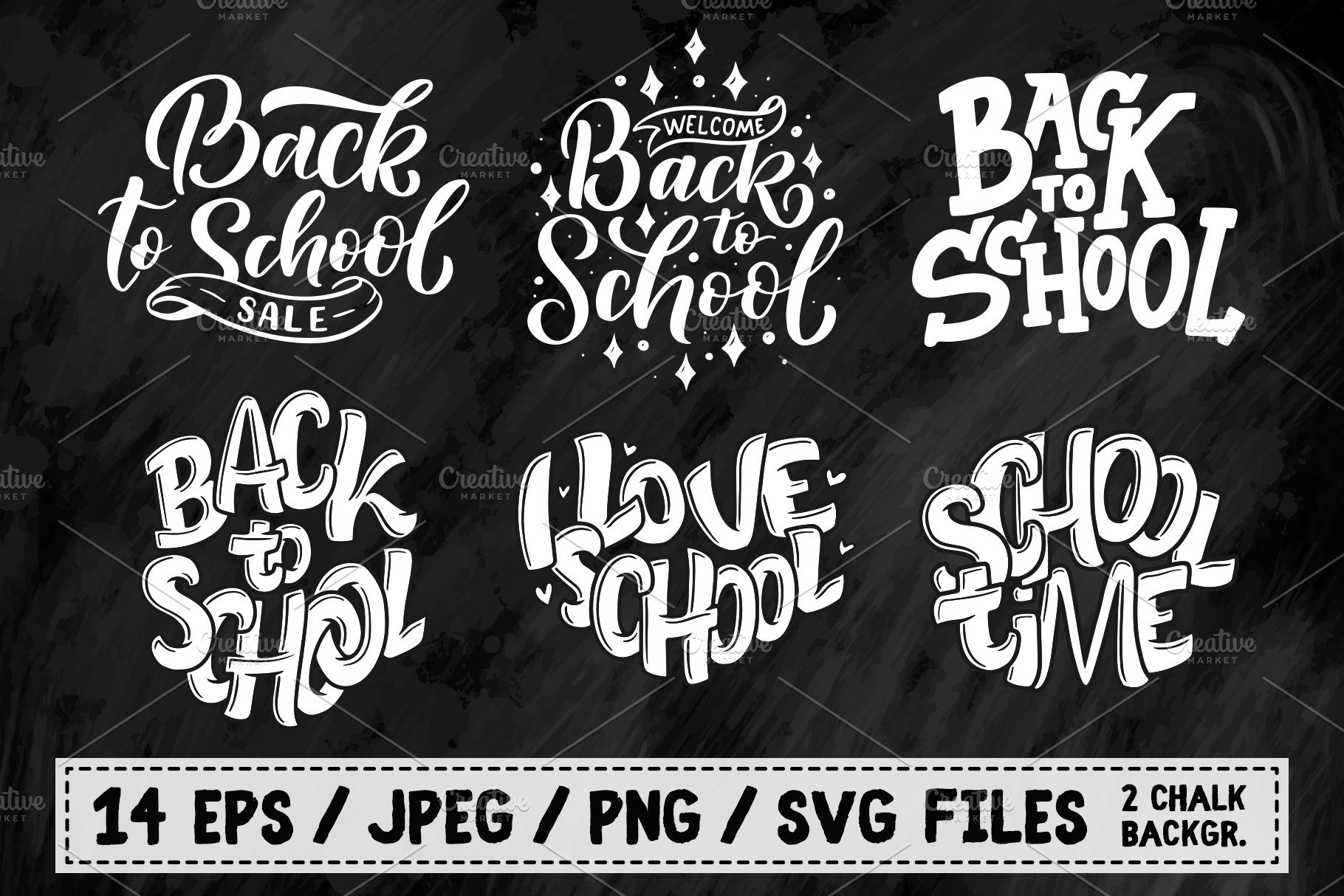 Lettering Kit Back to School PreDesigned Graphics