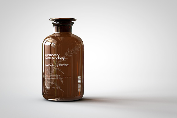 Download Apothecary Bottle Mock Up Creative Photoshop Templates Creative Market